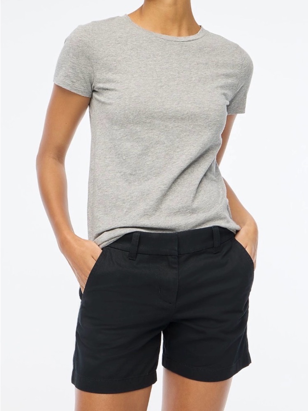 J. Crew Classic 5" Cotton Chino Shorts - Black